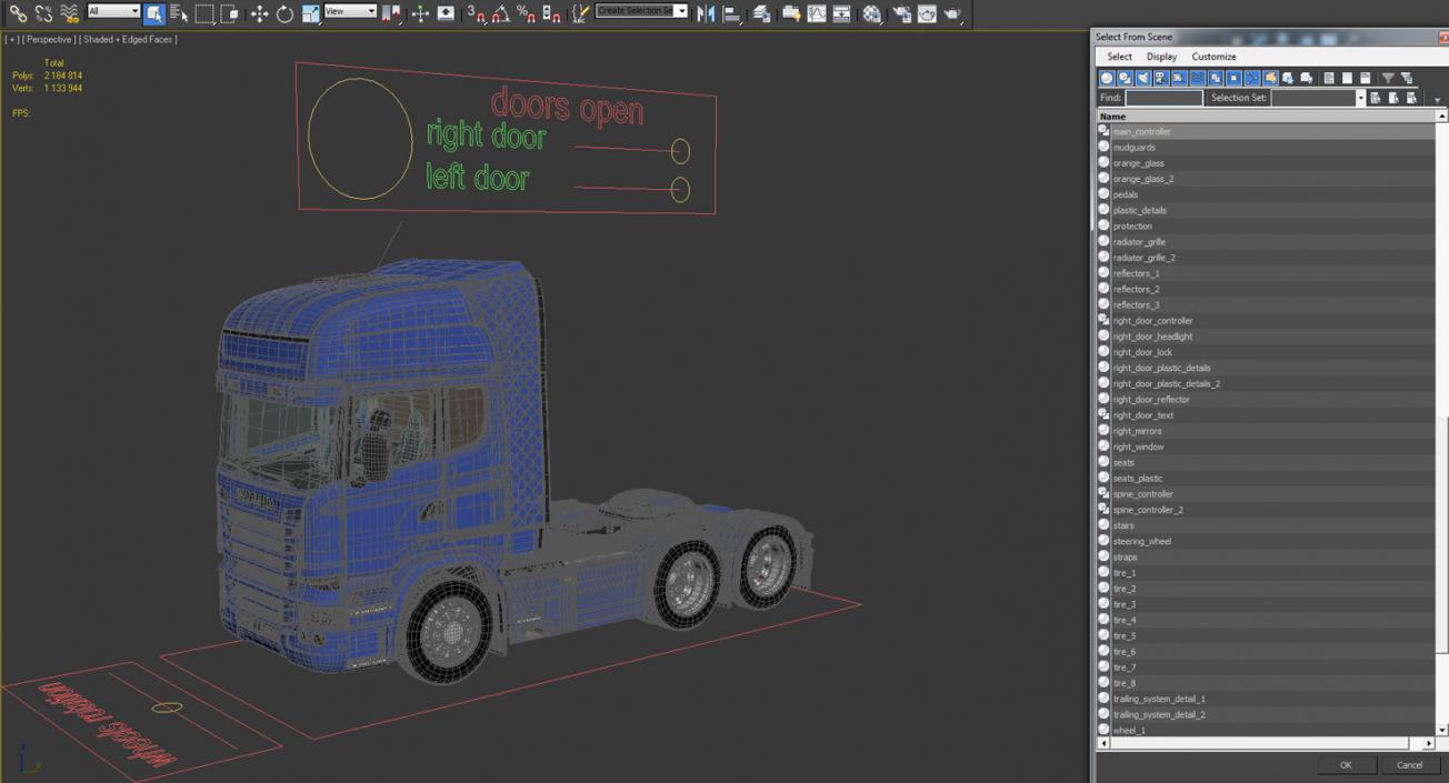 3D model Scania Streamline Truck Rigged