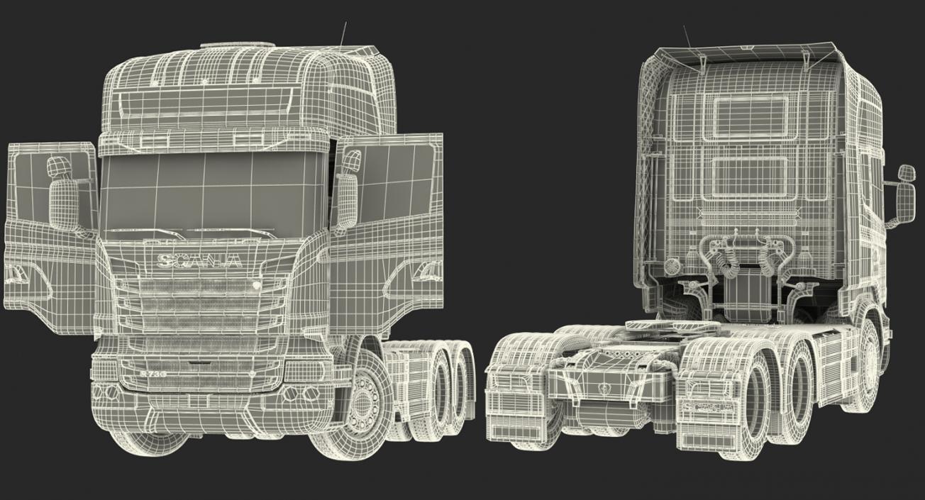 3D model Scania Streamline Truck Rigged