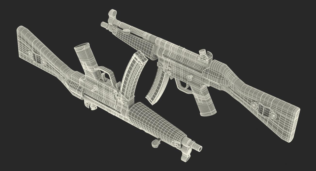 MP5 SMG German Submachine Gun 3D model