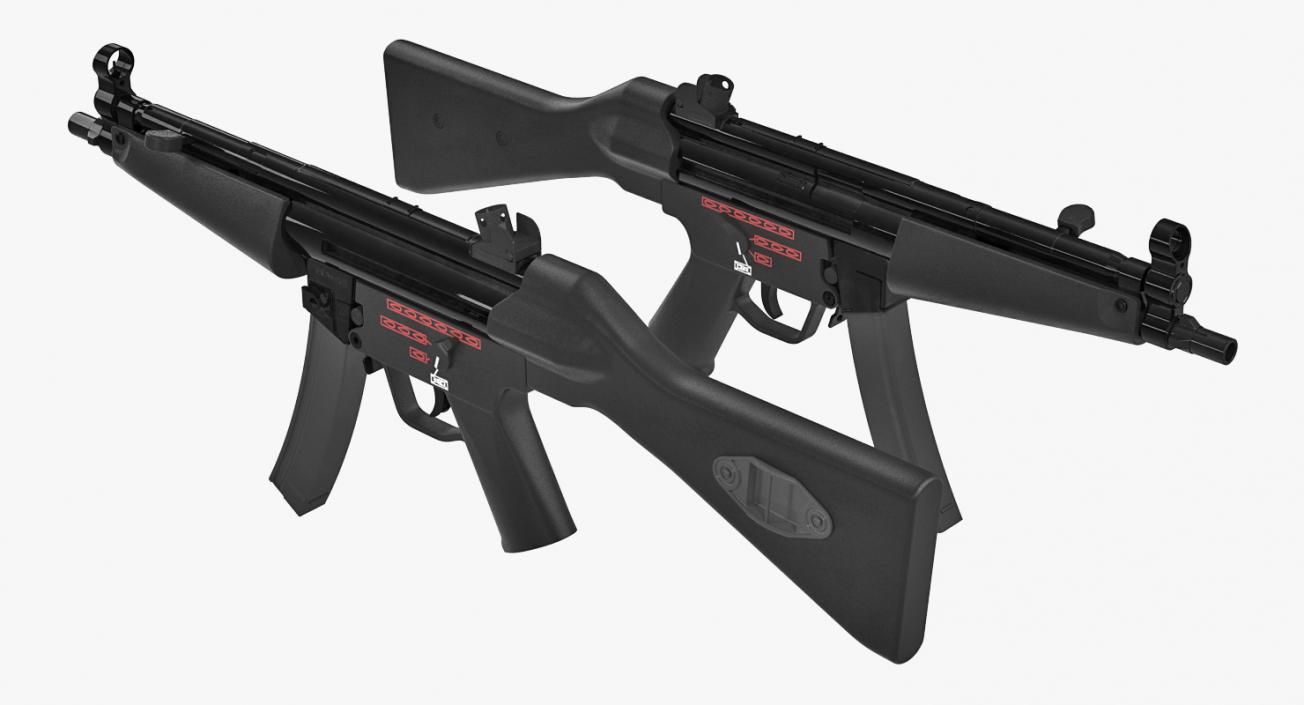 MP5 SMG German Submachine Gun 3D model