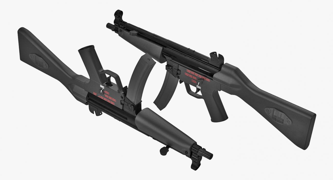 MP5 SMG German Submachine Gun 3D model