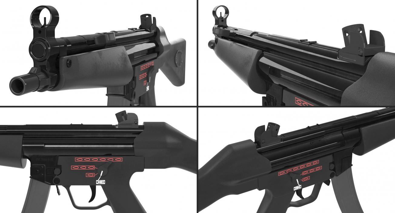 MP5 SMG German Submachine Gun 3D model