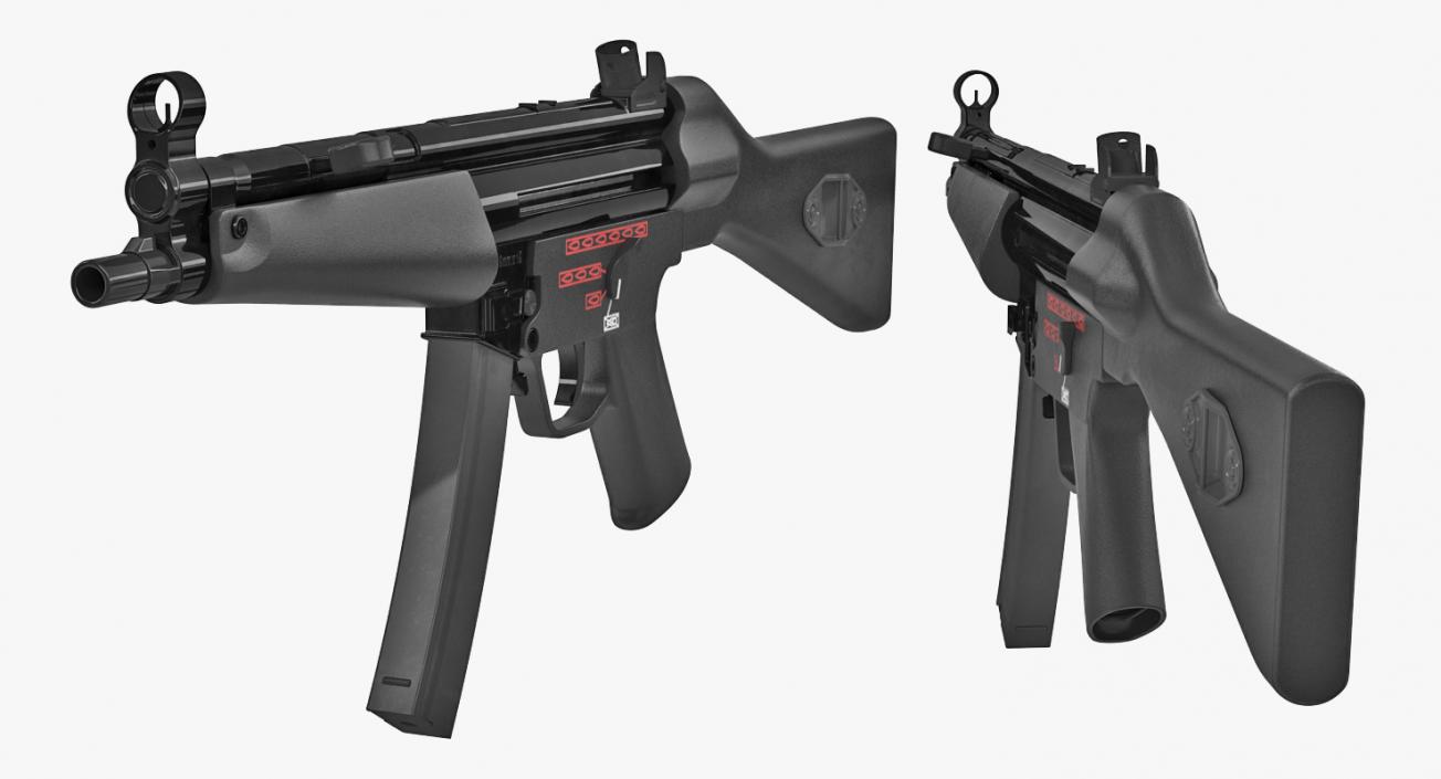 MP5 SMG German Submachine Gun 3D model