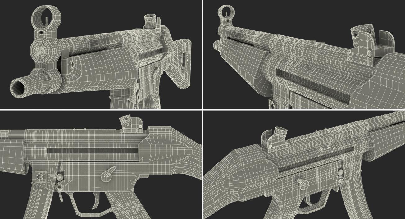 MP5 SMG German Submachine Gun 3D model