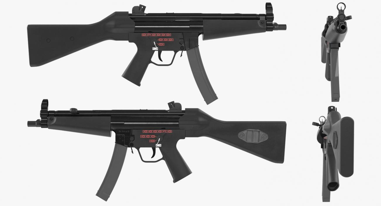 MP5 SMG German Submachine Gun 3D model