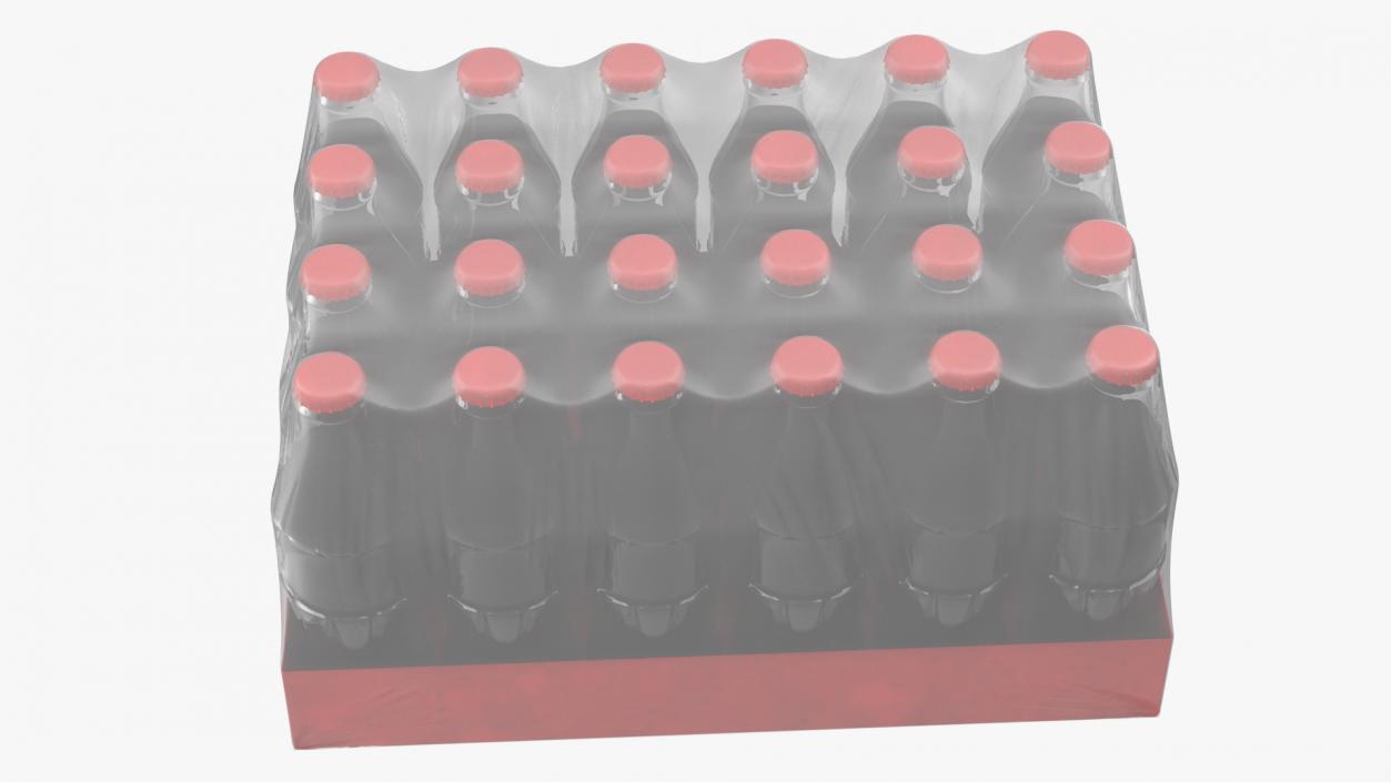 3D model 24 Soda Glass Bottle Case