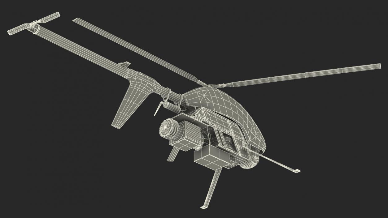 3D model Helicopter UAV Drone