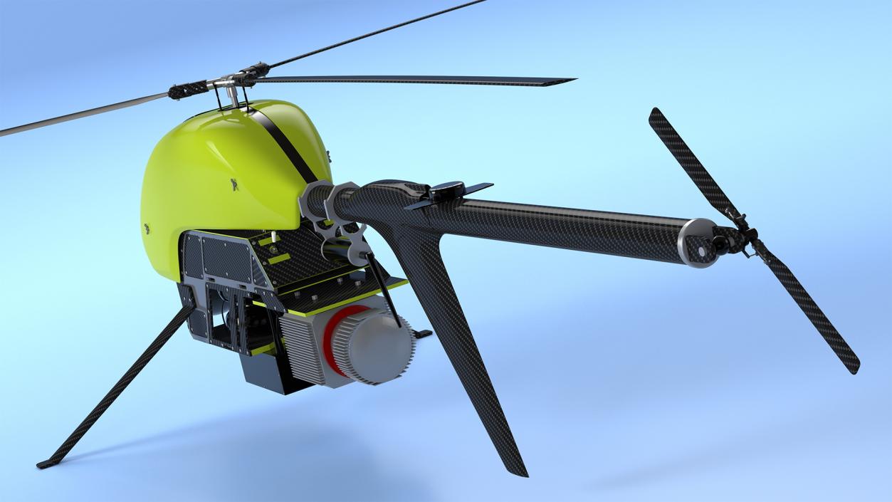 3D model Helicopter UAV Drone