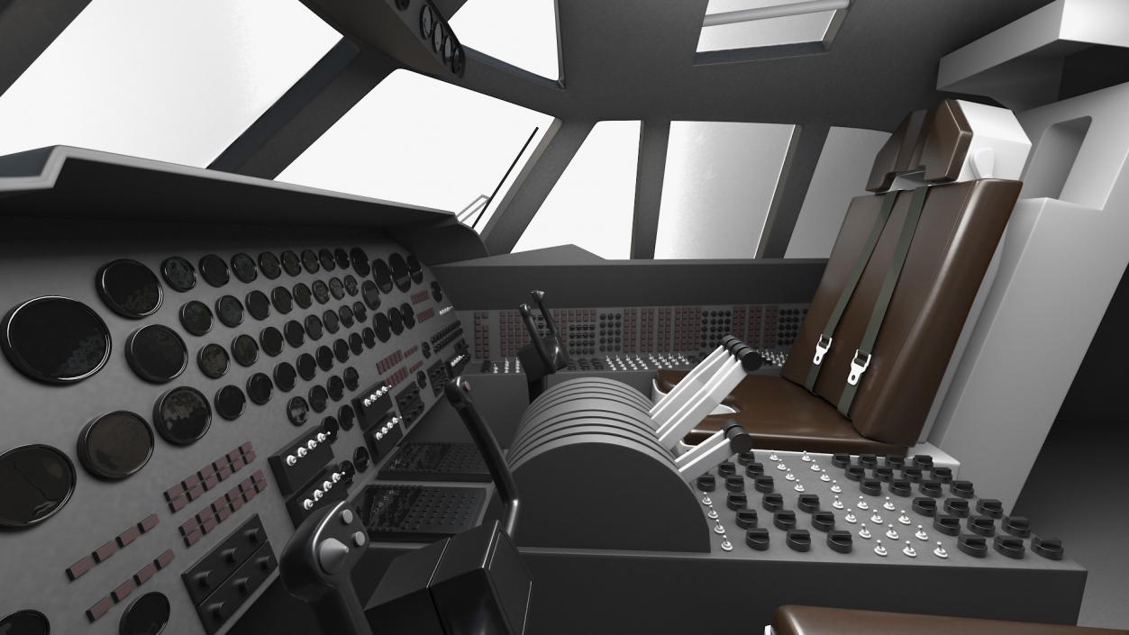 3D Boeing B52 Stratofortress Cabin