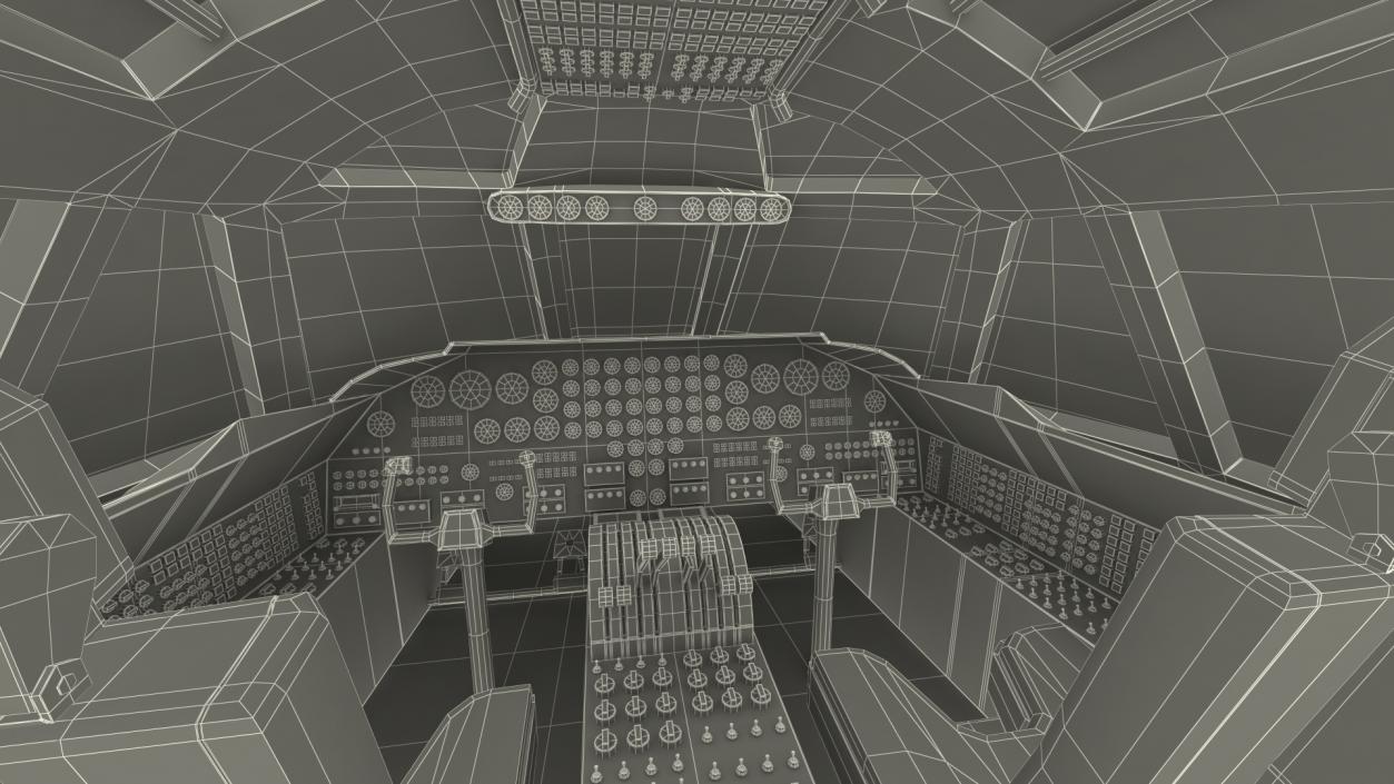 3D Boeing B52 Stratofortress Cabin