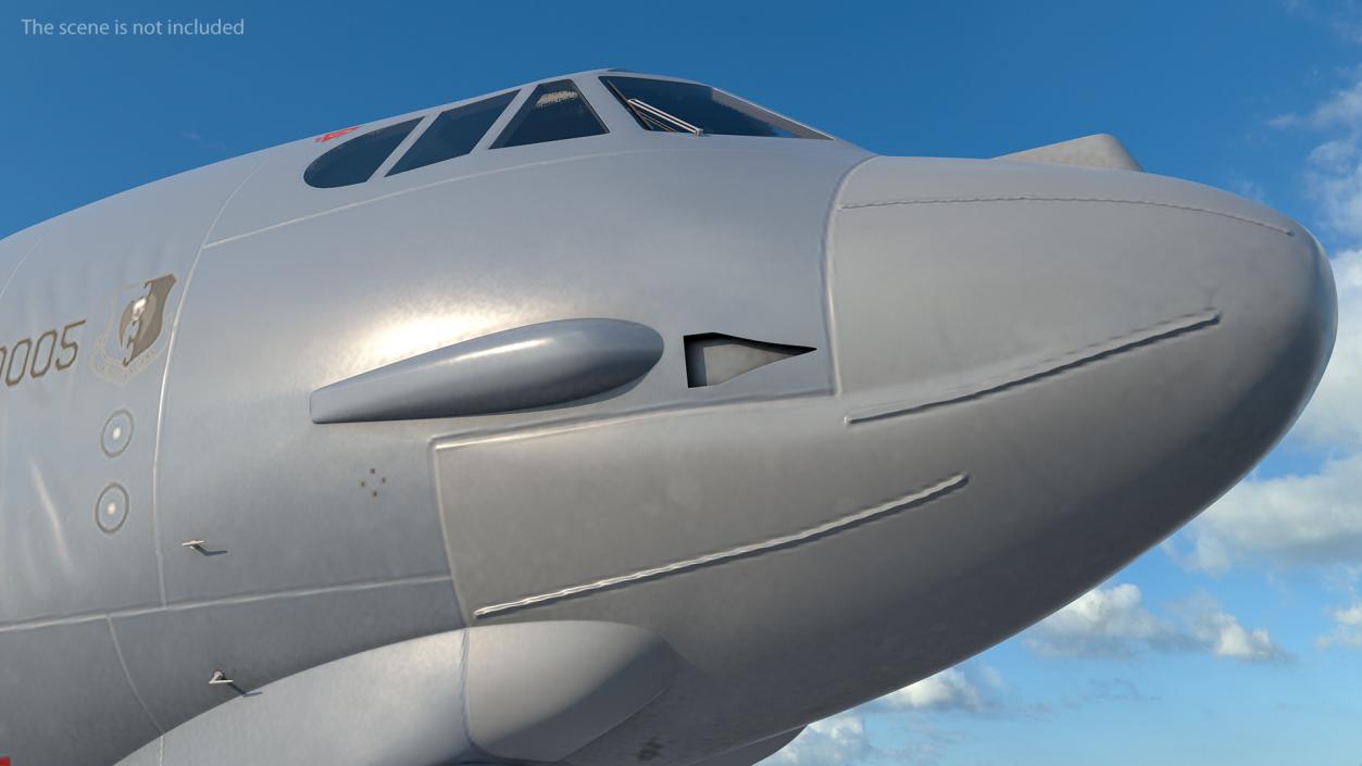 3D Boeing B52 Stratofortress Cabin