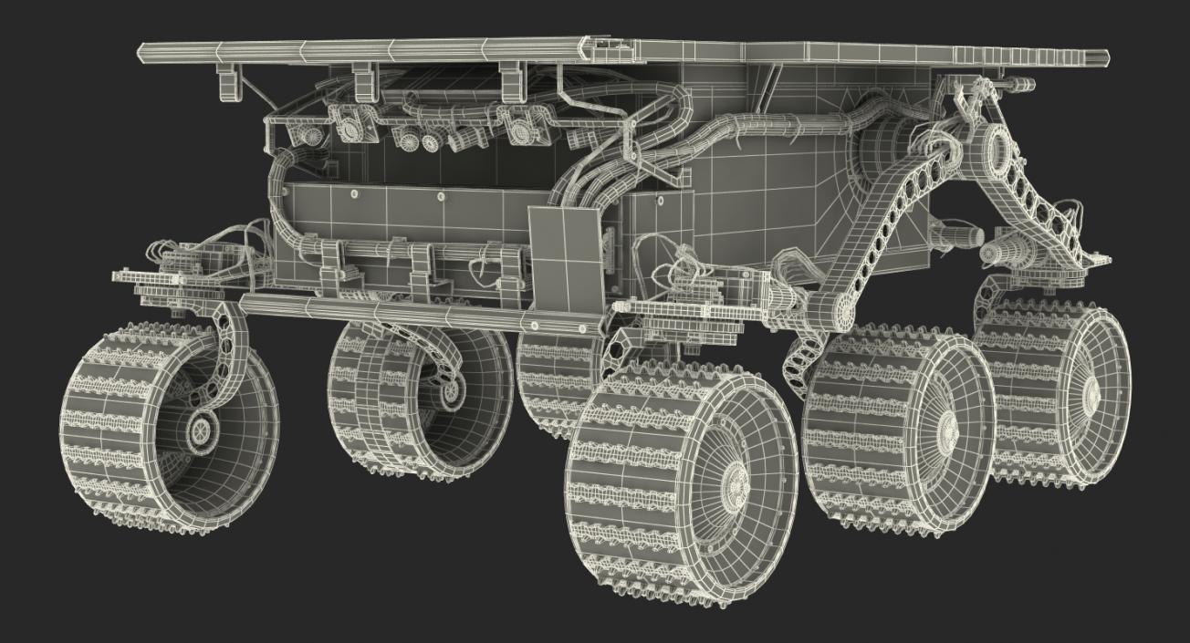 Mars Rover Sojourner Rigged 3D