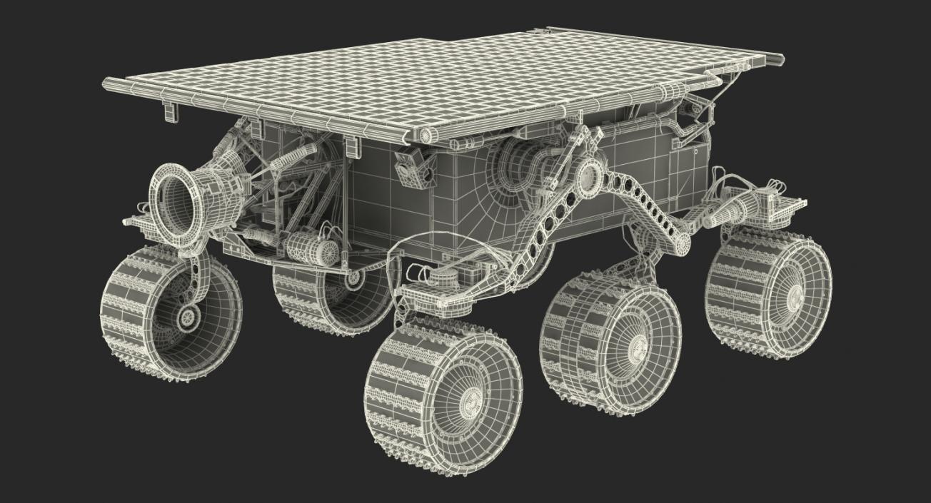 Mars Rover Sojourner Rigged 3D