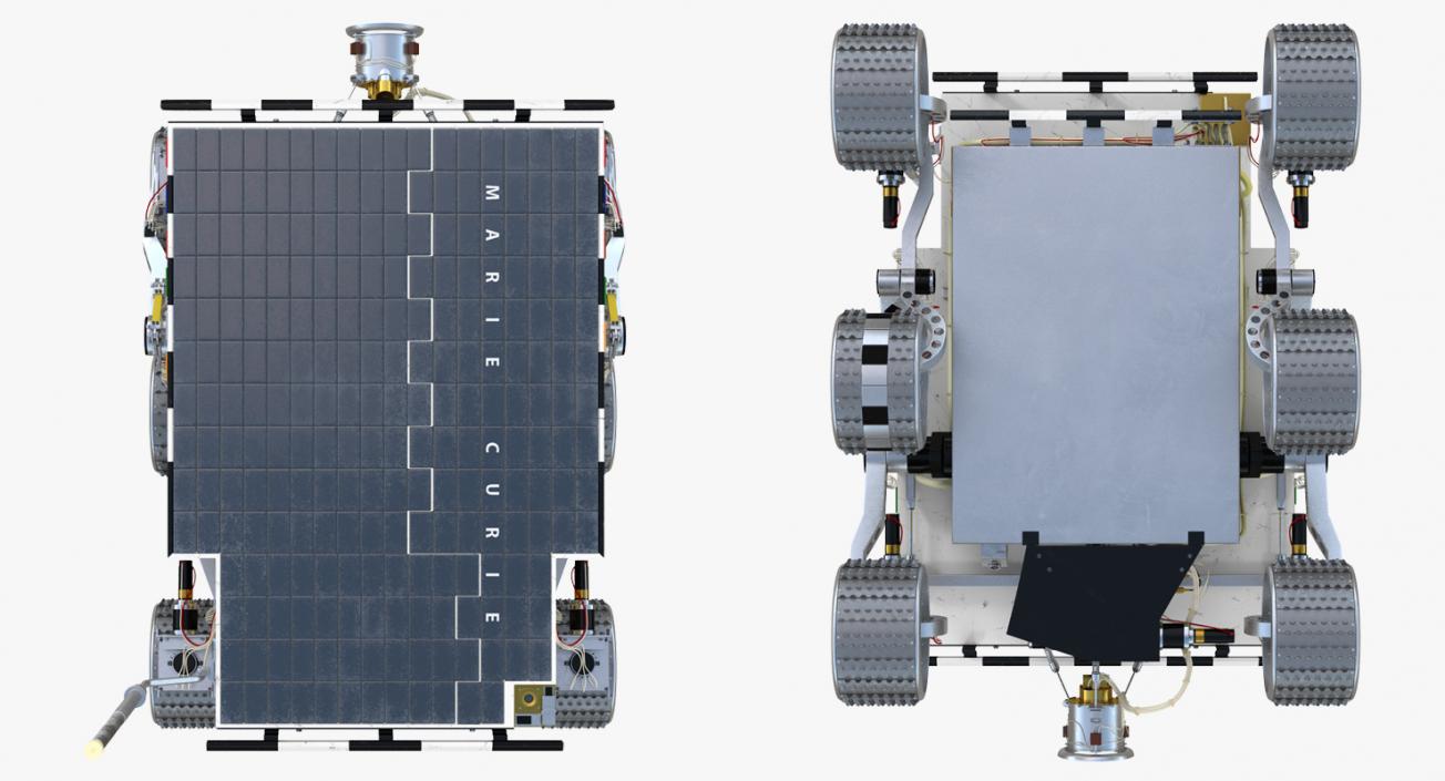 Mars Rover Sojourner Rigged 3D