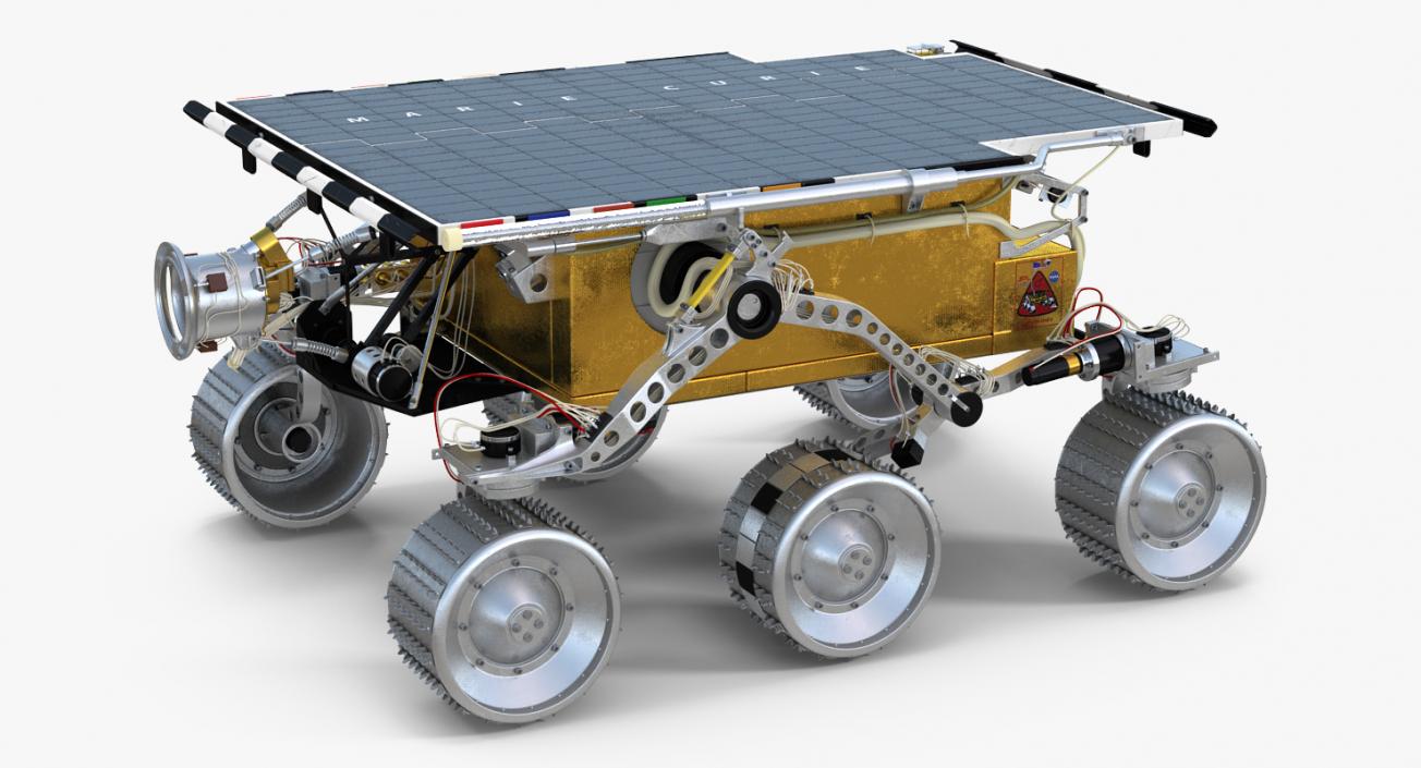 Mars Rover Sojourner Rigged 3D