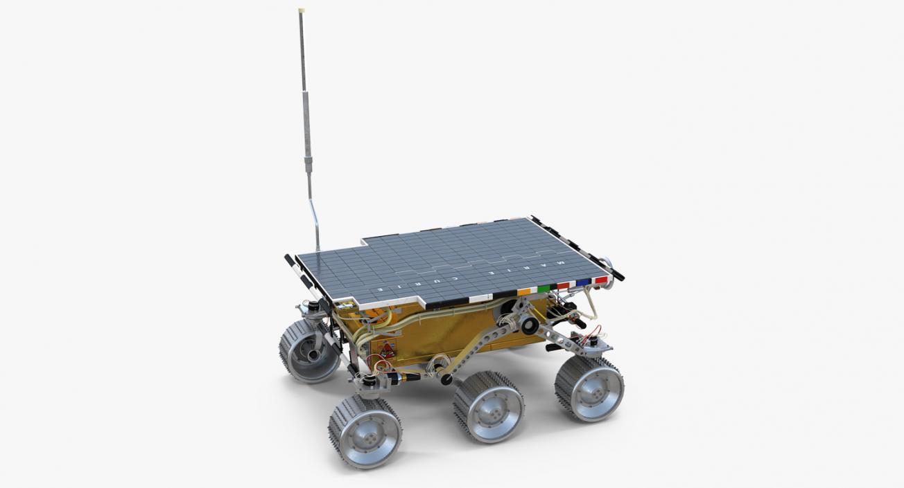 Mars Rover Sojourner Rigged 3D