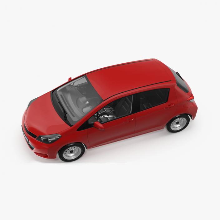 3D model Hatchback Rigged for Cinema 4D