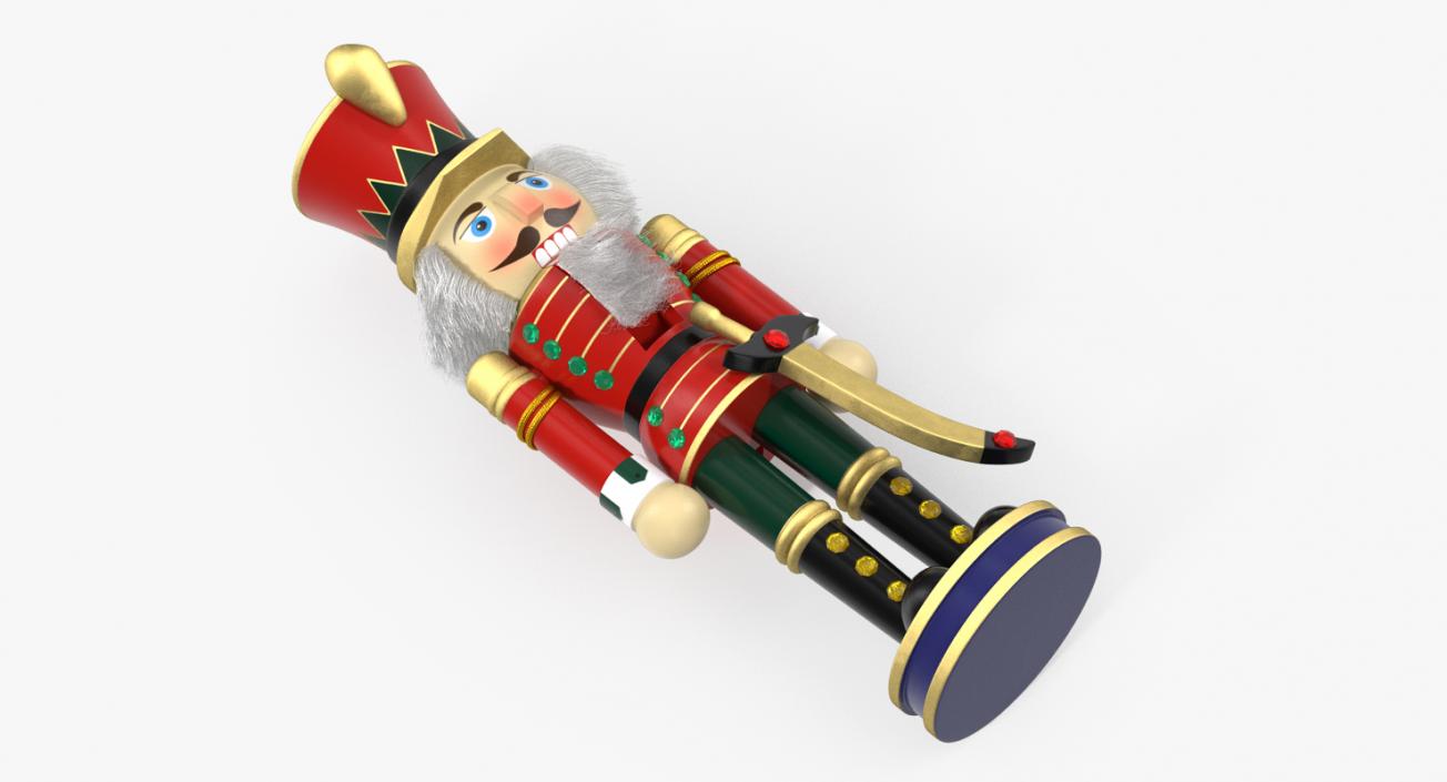 Wooden Nutcracker with Hazelnut Collection 3D