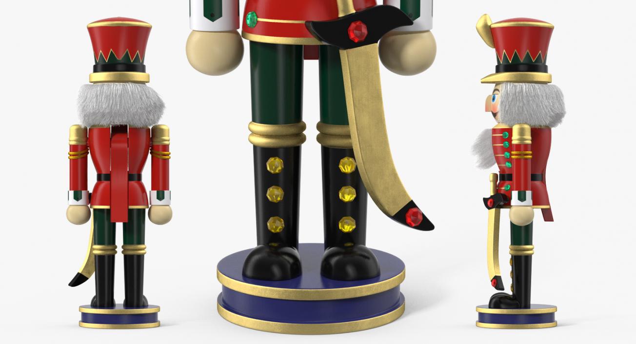 Wooden Nutcracker with Hazelnut Collection 3D