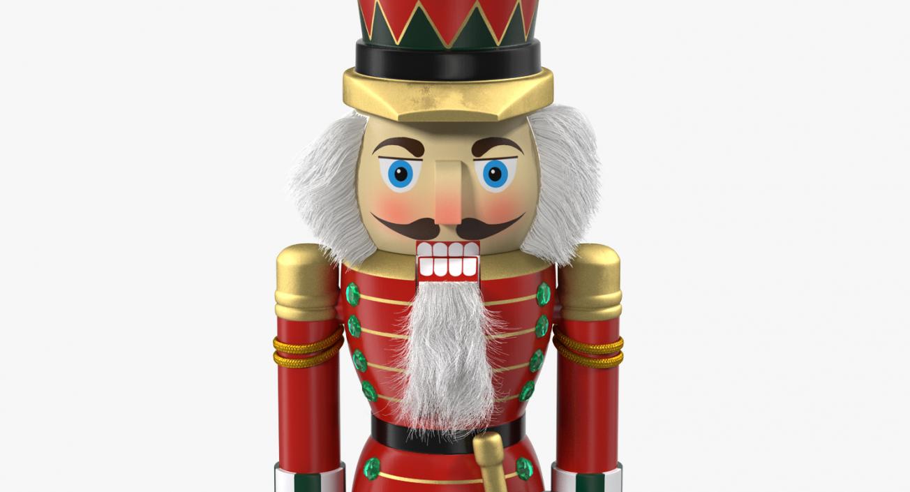 Wooden Nutcracker with Hazelnut Collection 3D