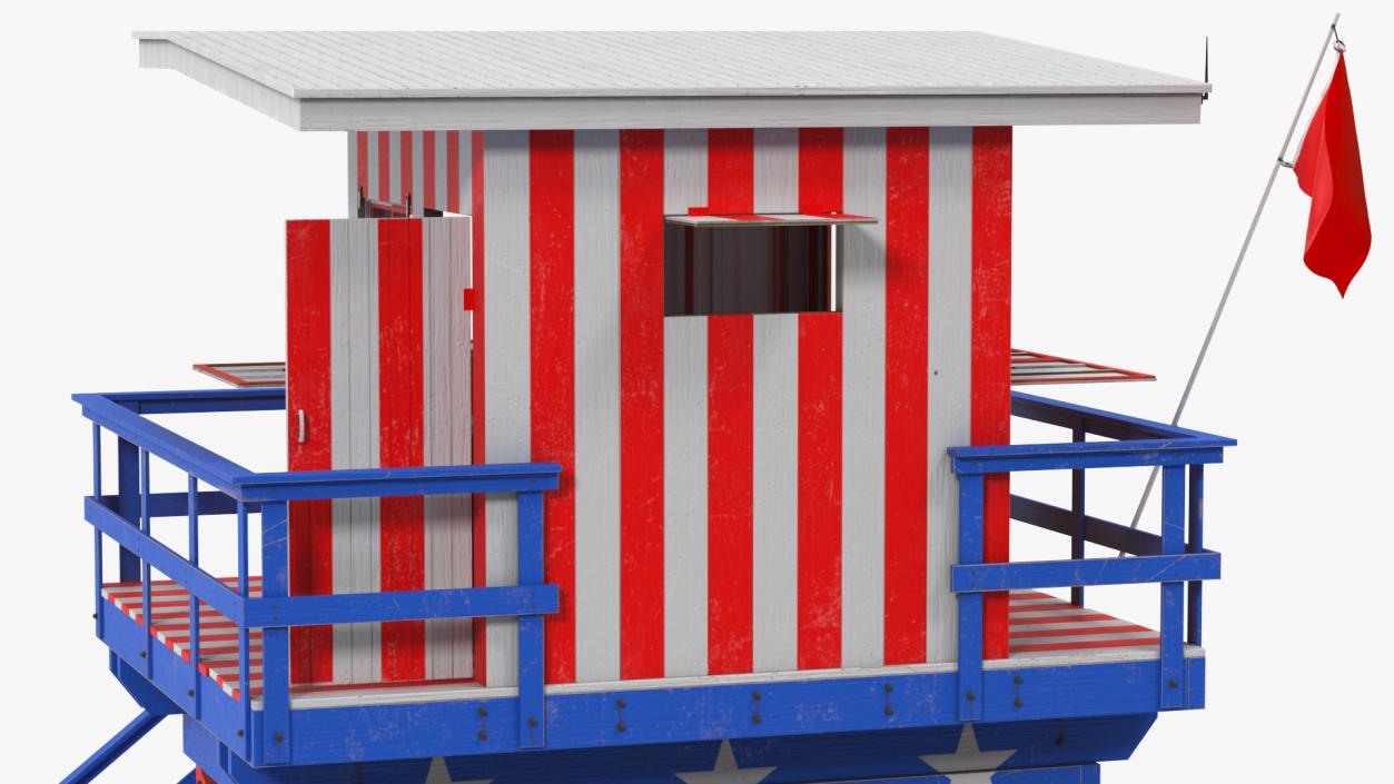 3D Beach Lifeguard Stand