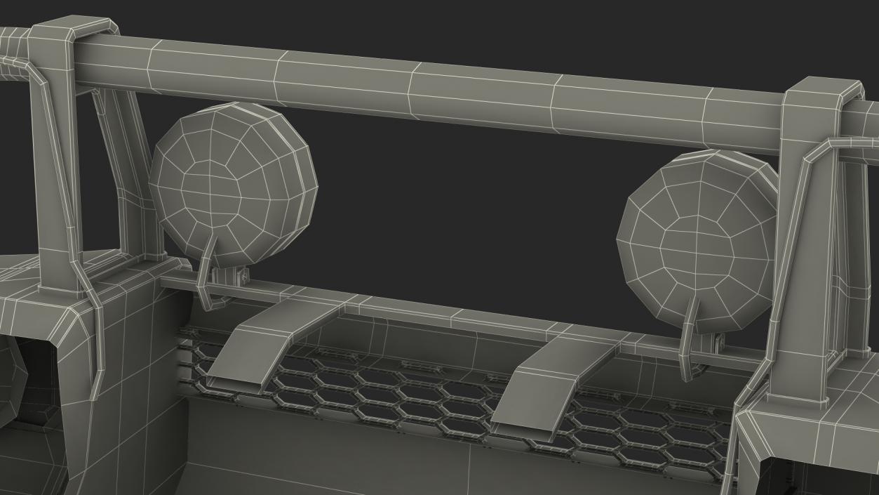 Black Steel Bullbar 3D model