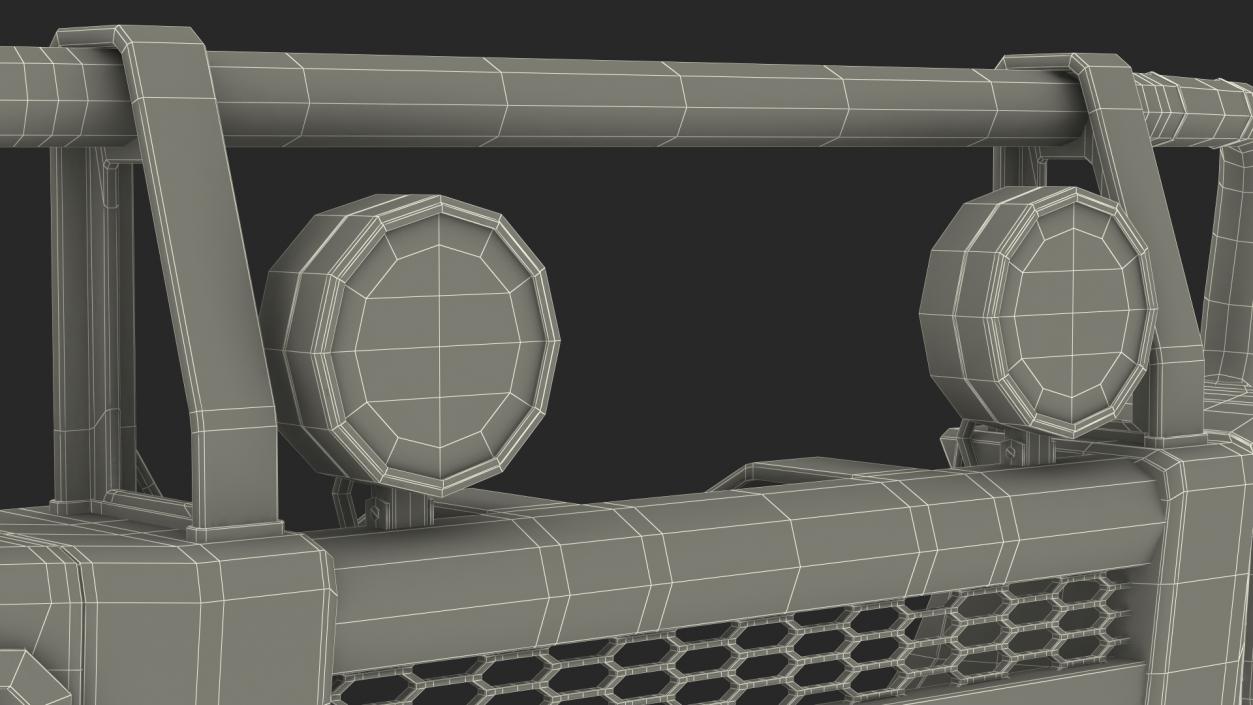 Black Steel Bullbar 3D model