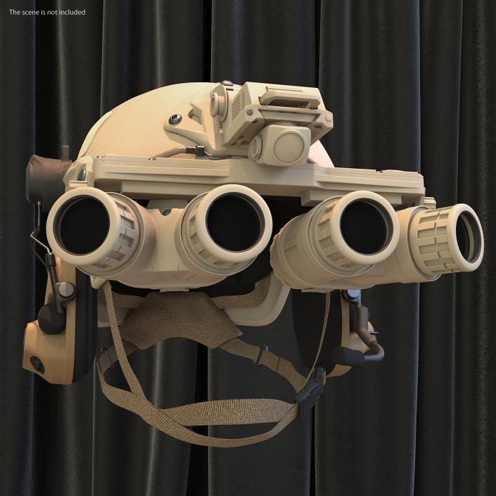 3D model Tactical Helmet Sand Camo