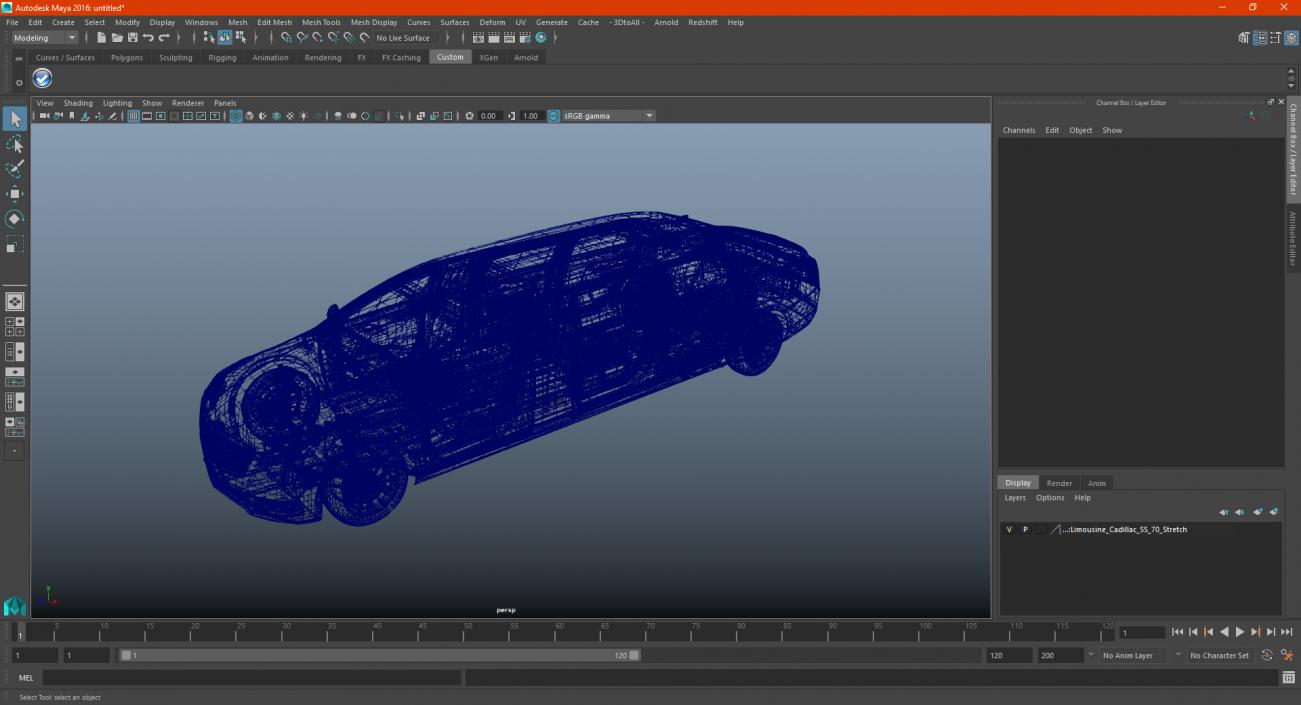 Limousine Cadillac SS 70 Stretch 3D