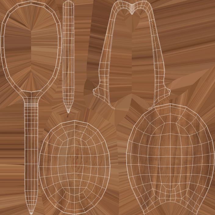 3D Wooden Sauna Ladle model