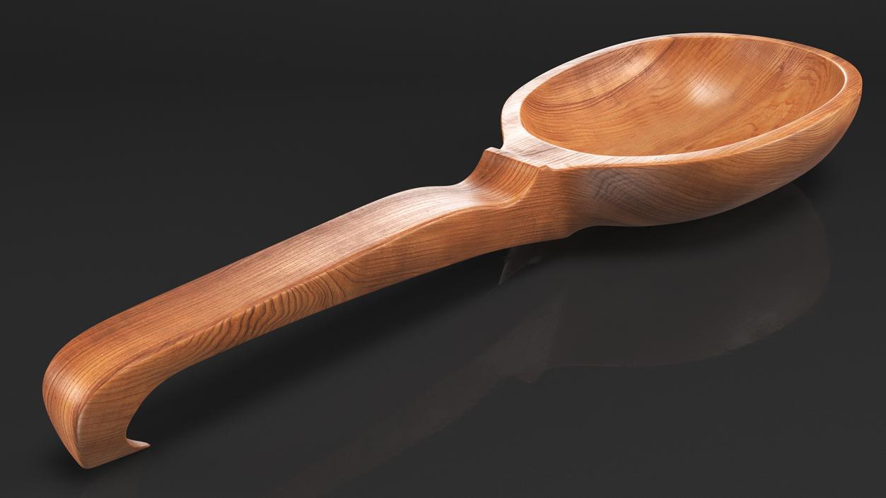 3D Wooden Sauna Ladle model