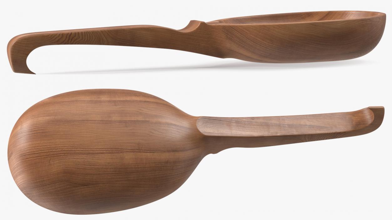 3D Wooden Sauna Ladle model