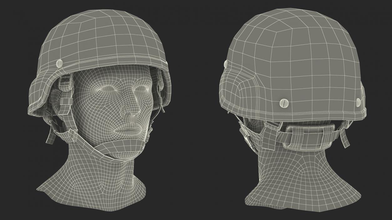 3D model US Army Enhanced Combat Helmet