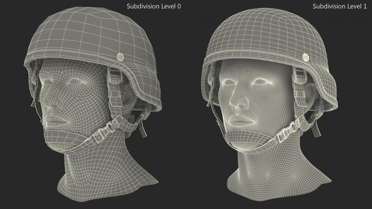 3D model US Army Enhanced Combat Helmet