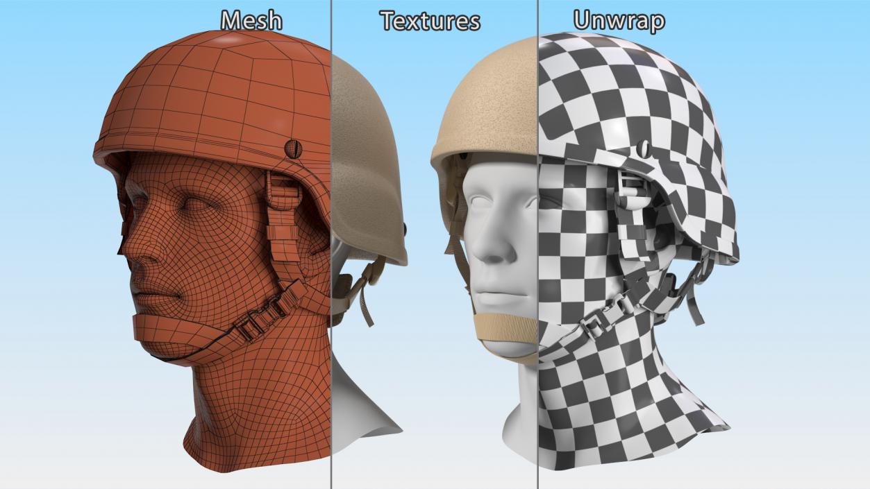 3D model US Army Enhanced Combat Helmet