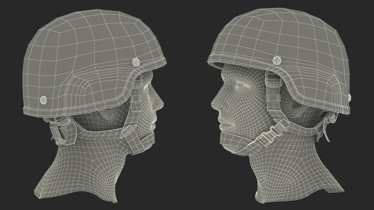 3D model US Army Enhanced Combat Helmet