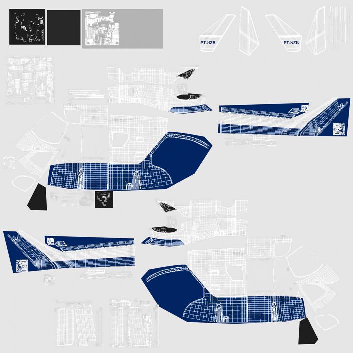 3D Medium Utility Transport Helicopter Kawasaki BK 117