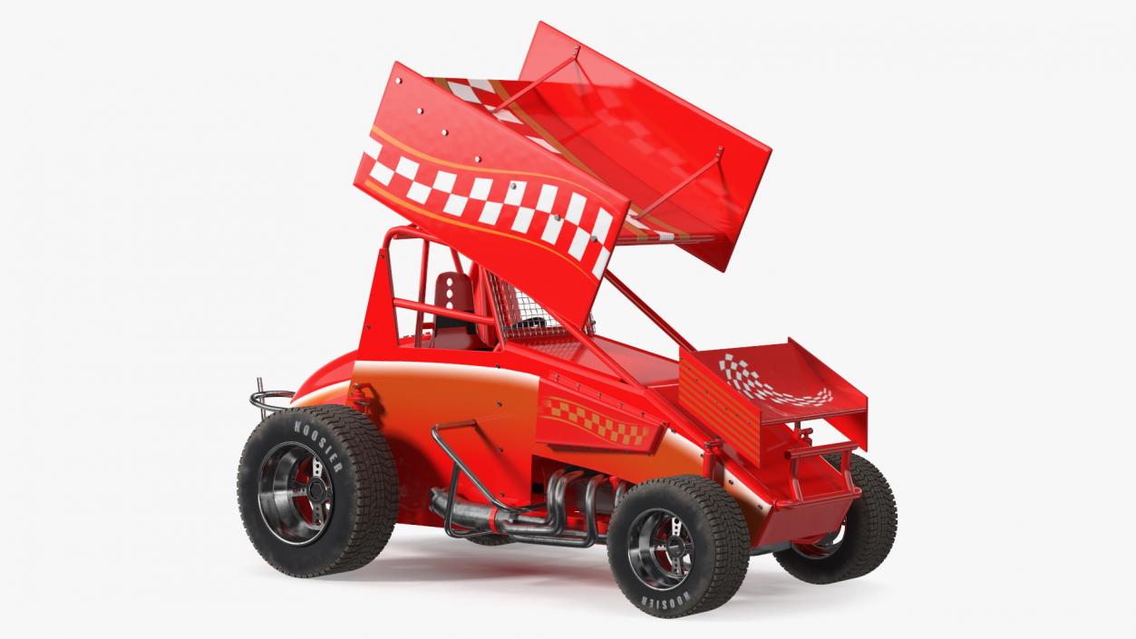 Winged Sprint Car 3D