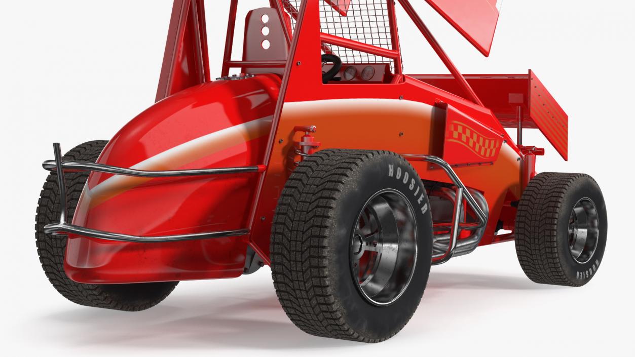 Winged Sprint Car 3D