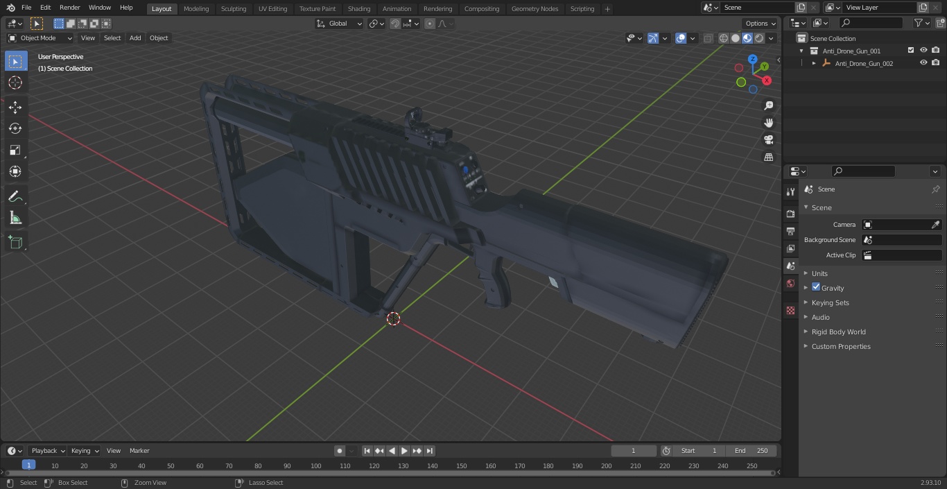 Anti Drone Gun 3D model