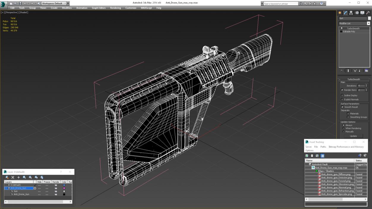 Anti Drone Gun 3D model