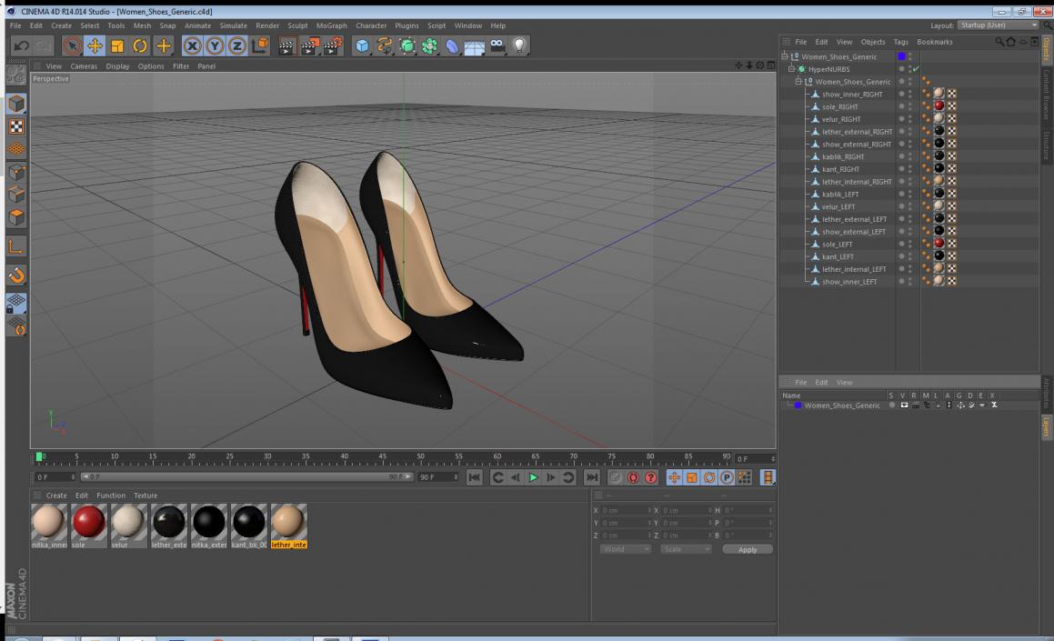 Women Shoes Generic 3D model