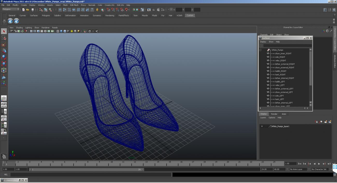 Women Shoes Generic 3D model