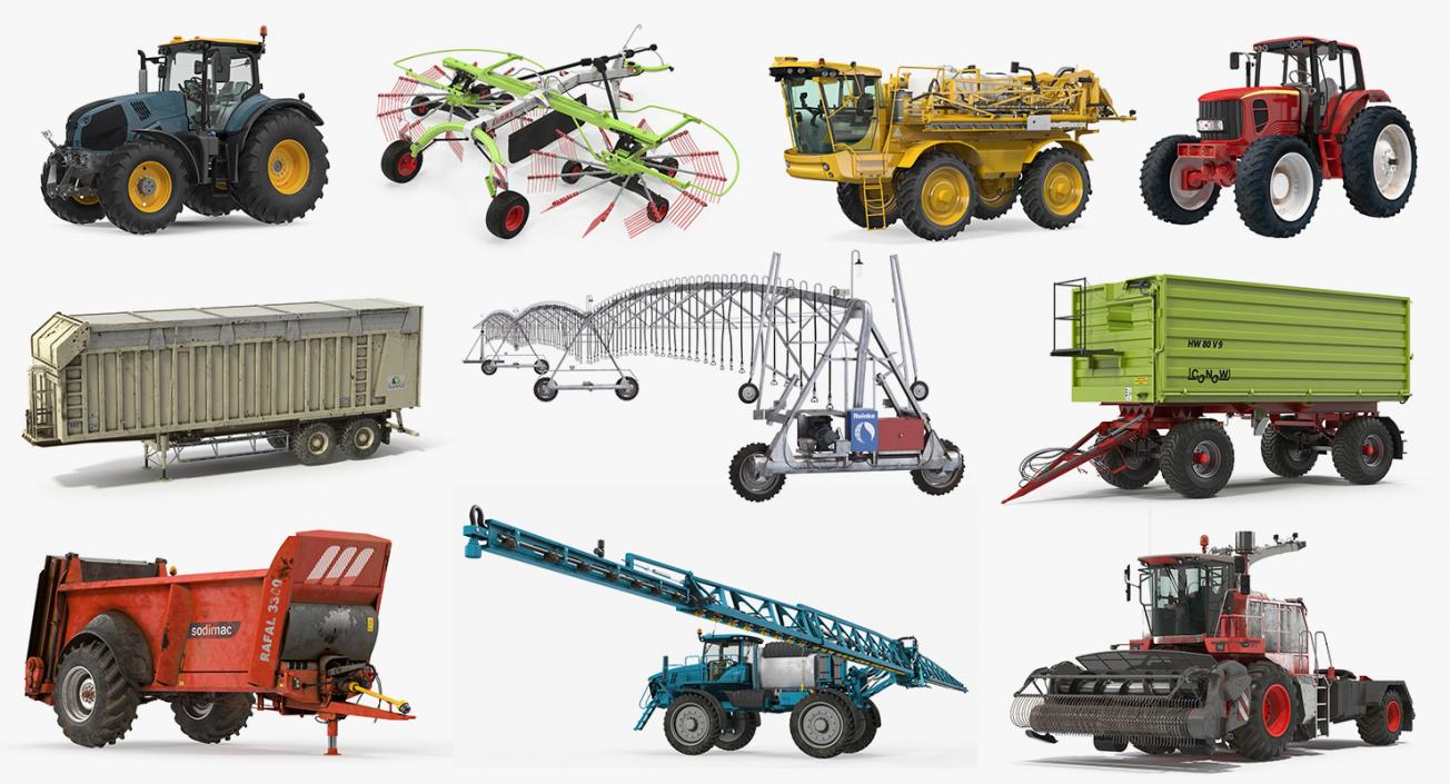 Farm Equipment Collection 4 3D