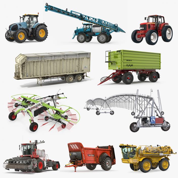 Farm Equipment Collection 4 3D