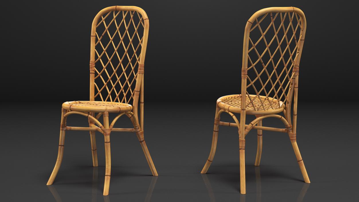 3D Bamboo Chairs Collection 3