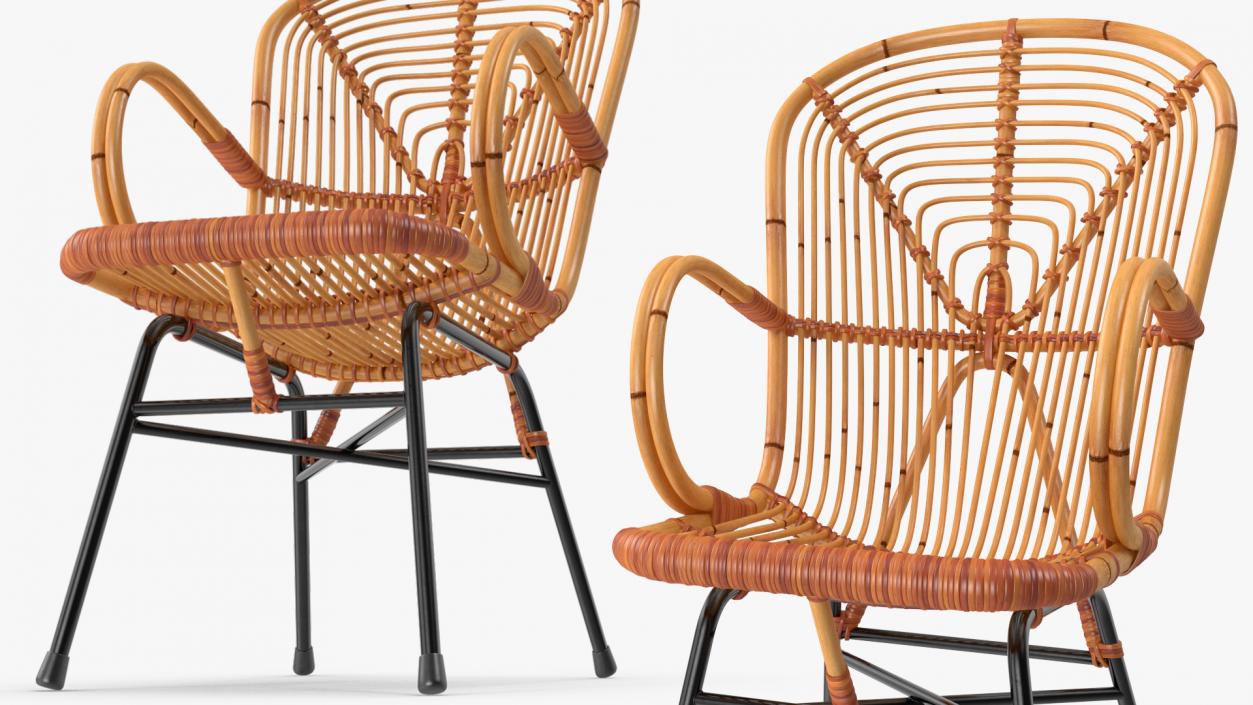 3D Bamboo Chairs Collection 3