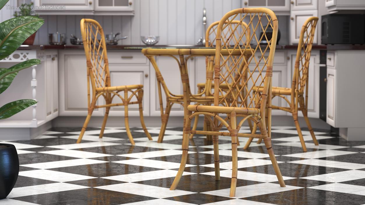 3D Bamboo Chairs Collection 3