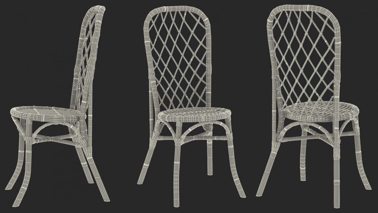 3D Bamboo Chairs Collection 3