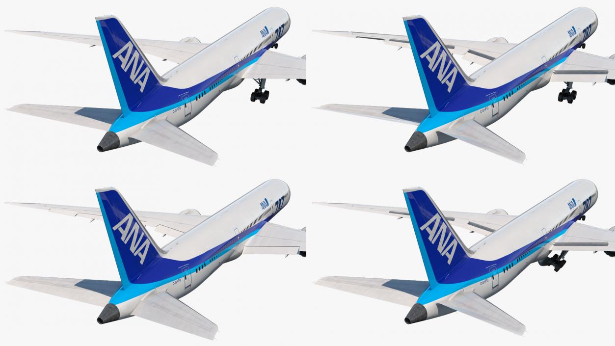 3D Boeing 787-9 Dreamliner ANA Livery Rigged